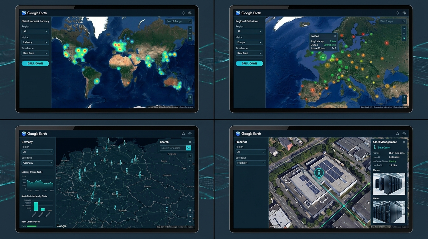 Interactive Geospatial Map with Drill-down capabilities