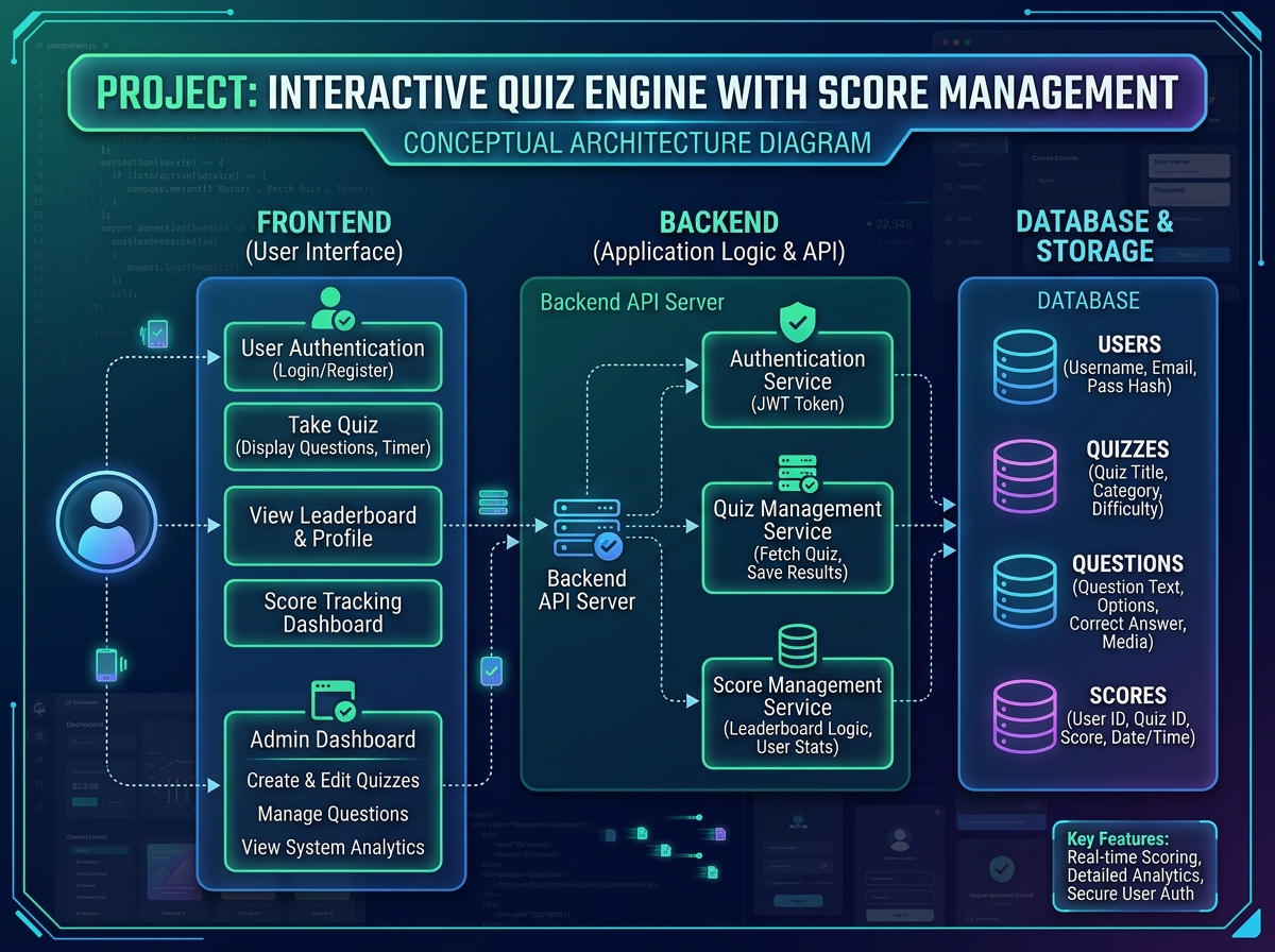 Interactive Quiz Engine with Score Management