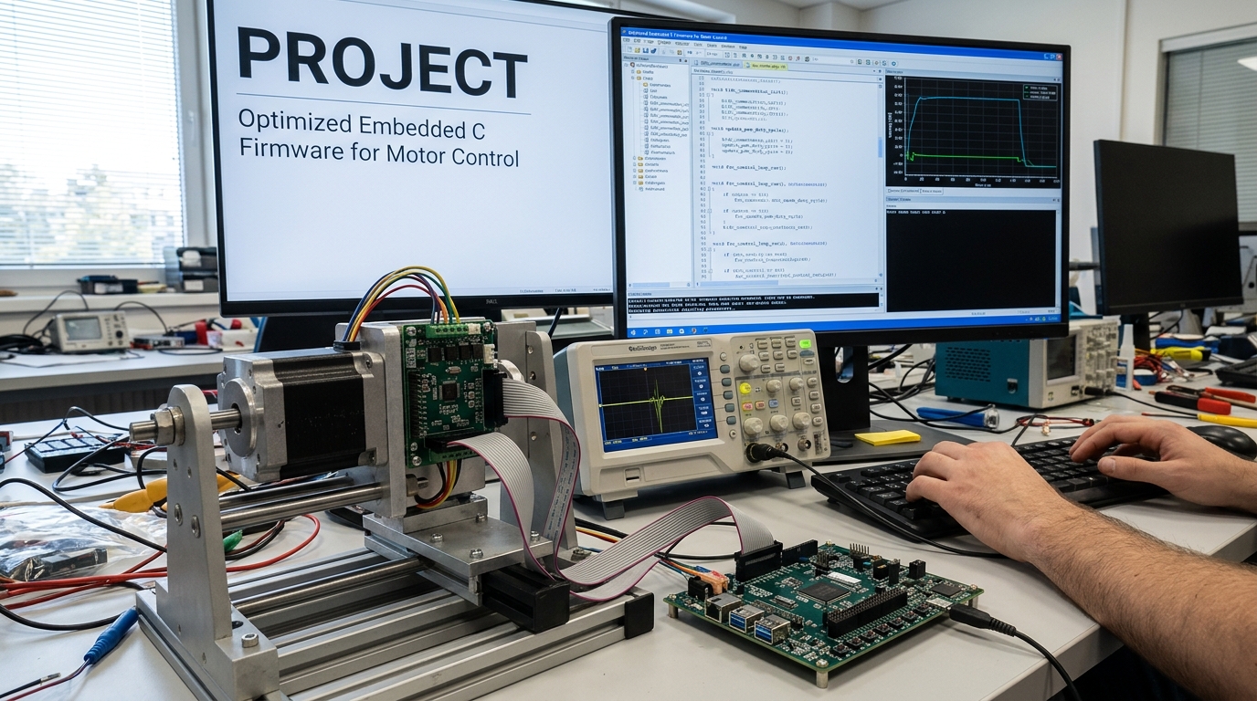 Optimized Embedded C Firmware for Motor Control