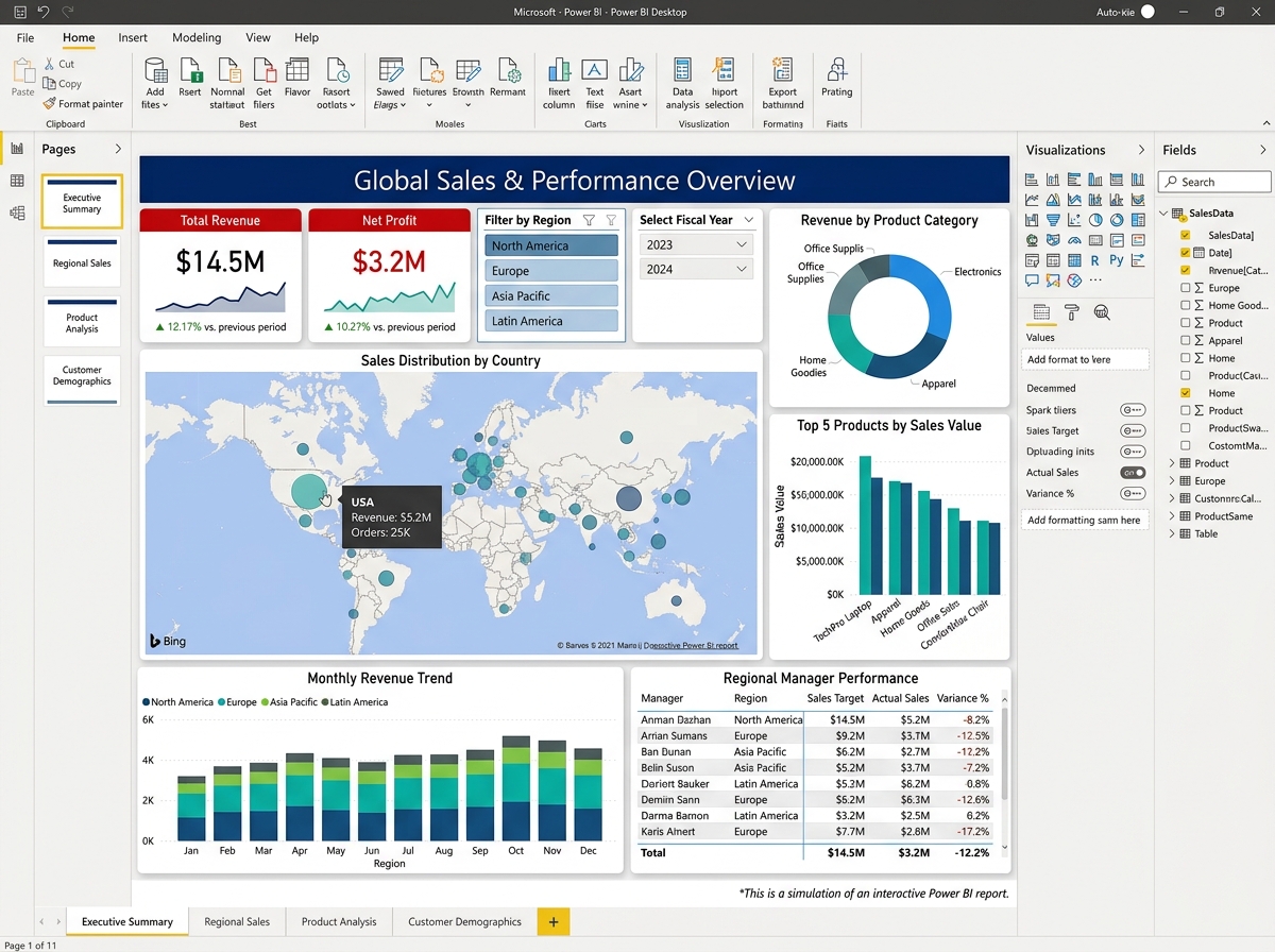 Business Intelligence Power BI and Excel Analytics