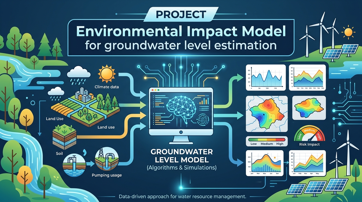 Environmental Impact Model for groundwater level estimation