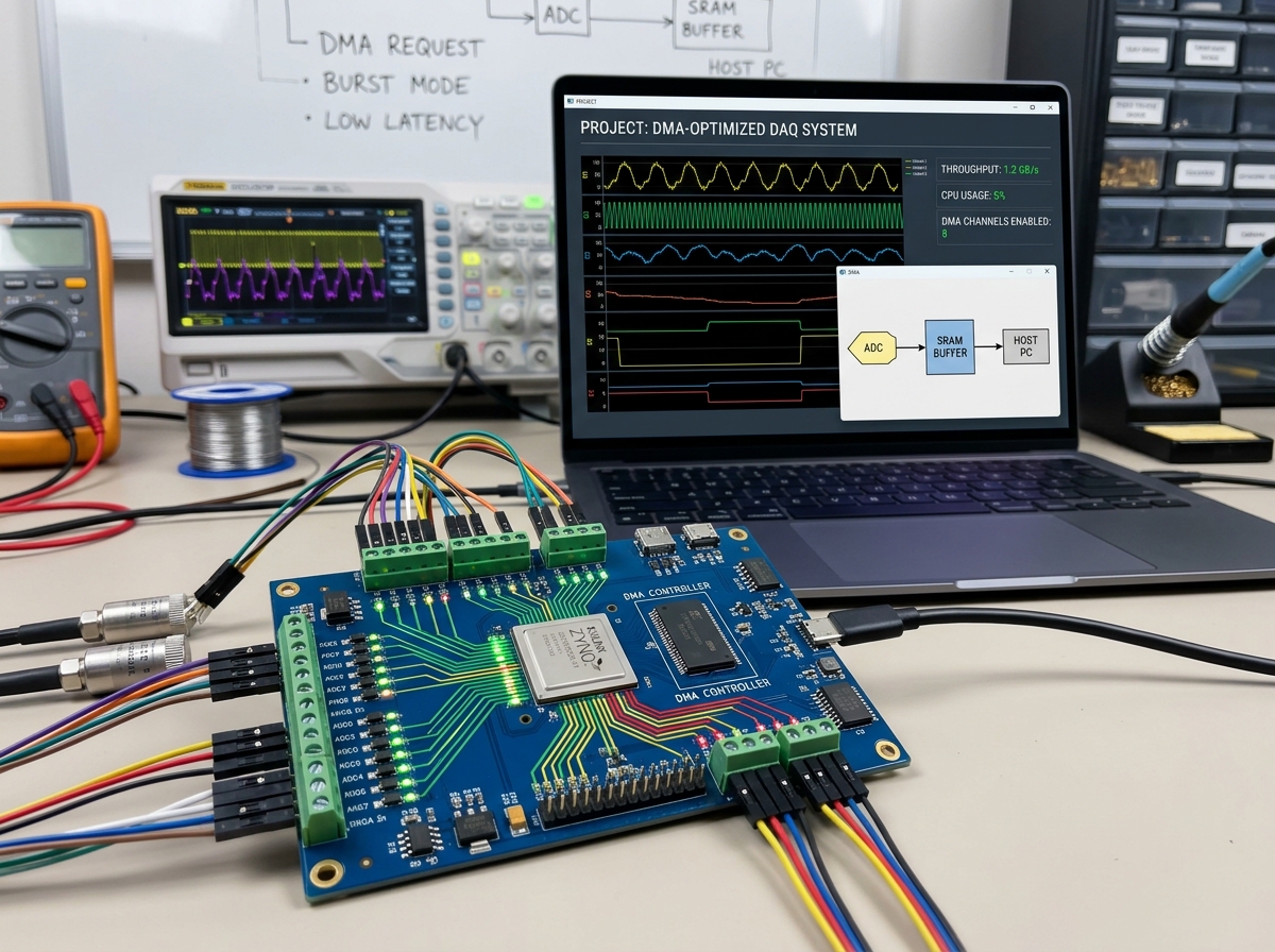 DMA-optimized Data Acquisition System (DAQ)