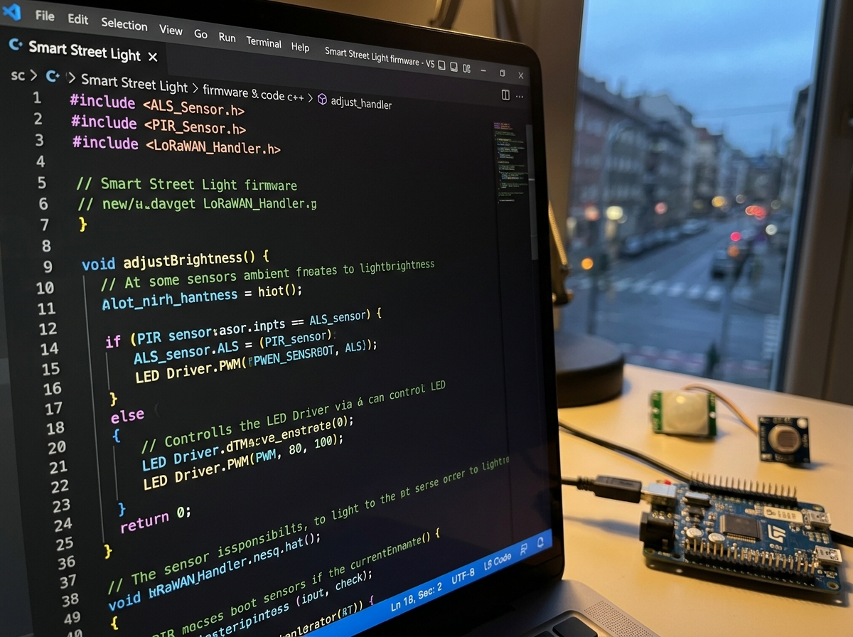 Fully functional Smart Street Light System firmware