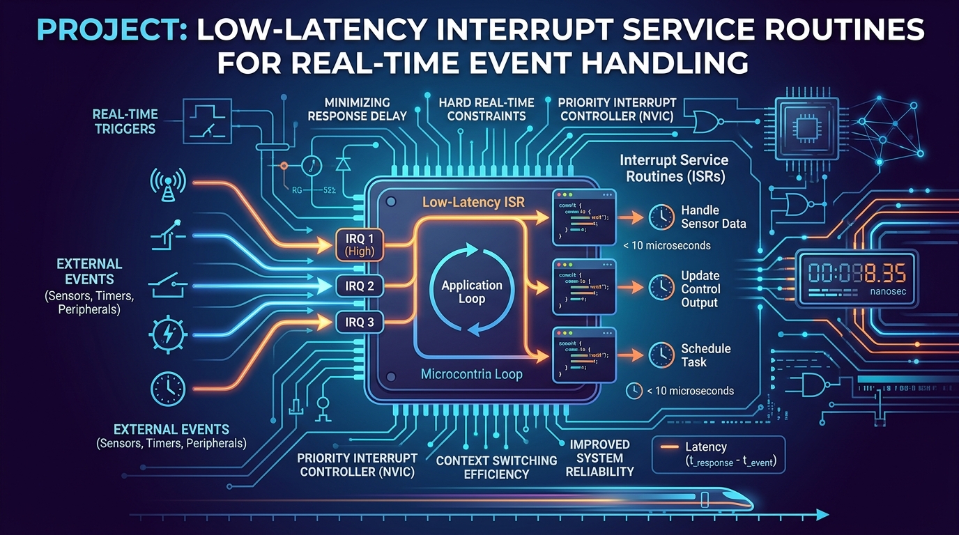 Low-Latency Interrupt Service Routines for Real-Time Event Handling
