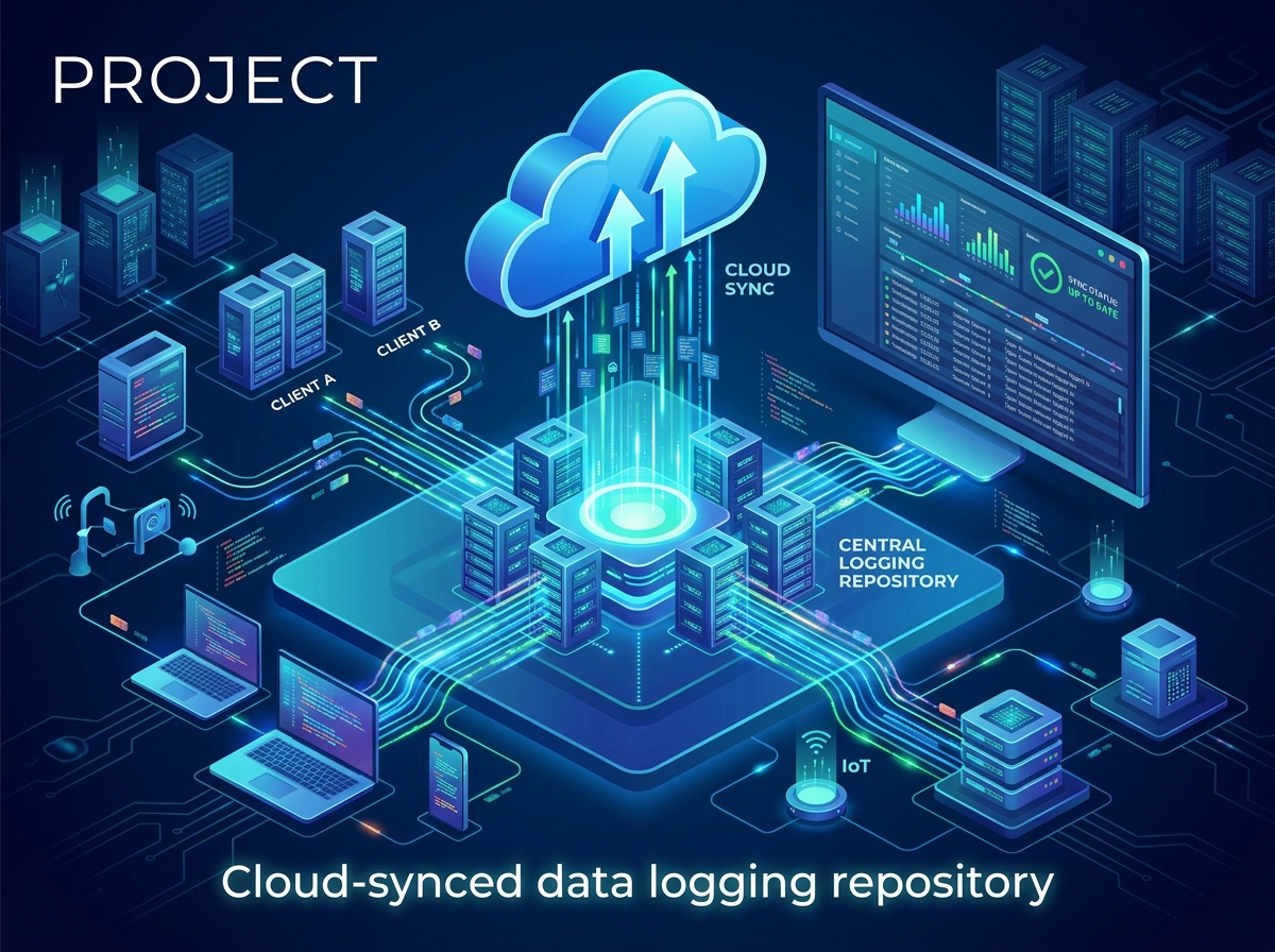 Cloud-synced data logging repository