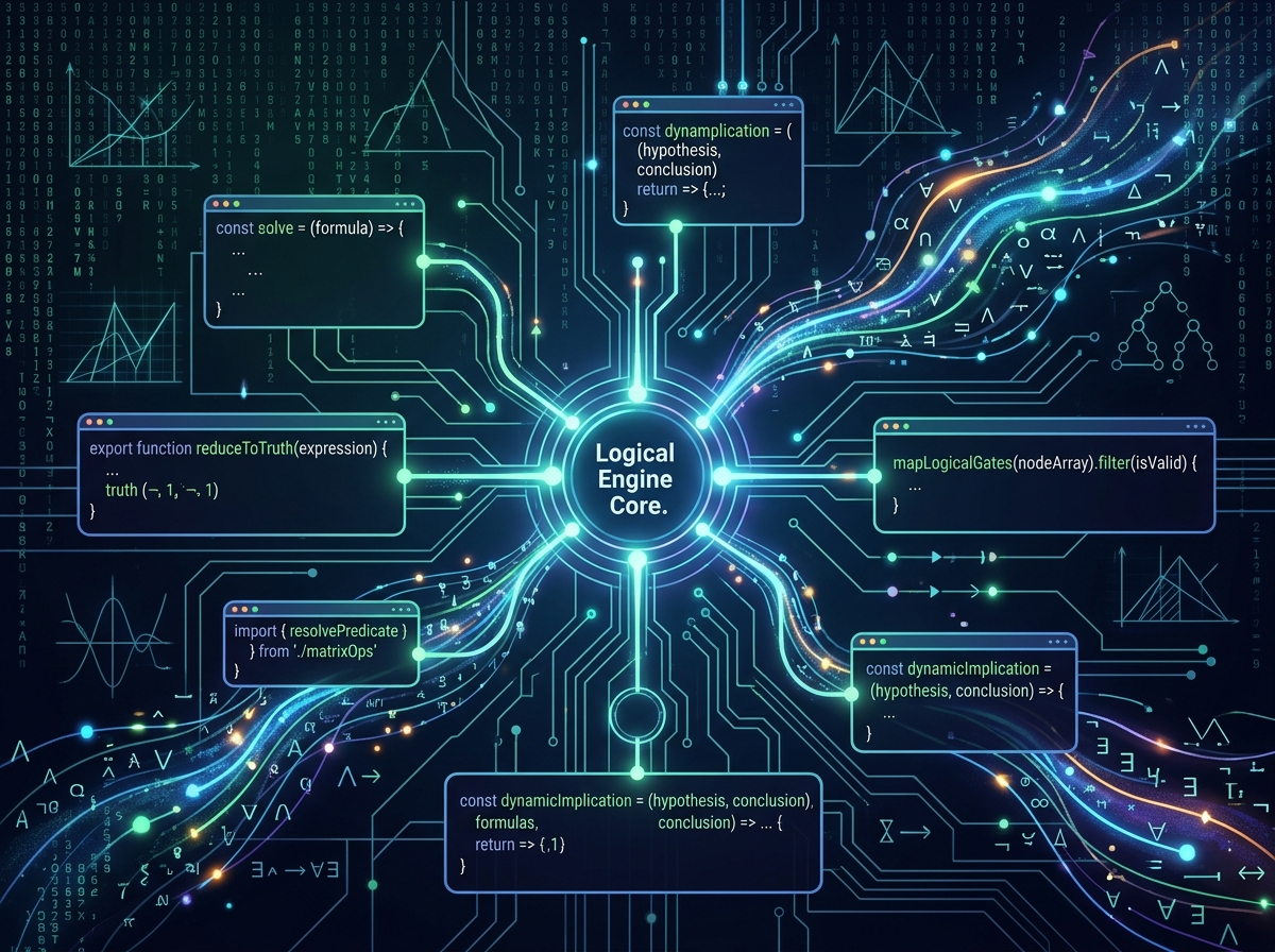 A complex mathematical logic engine using ES6 functions