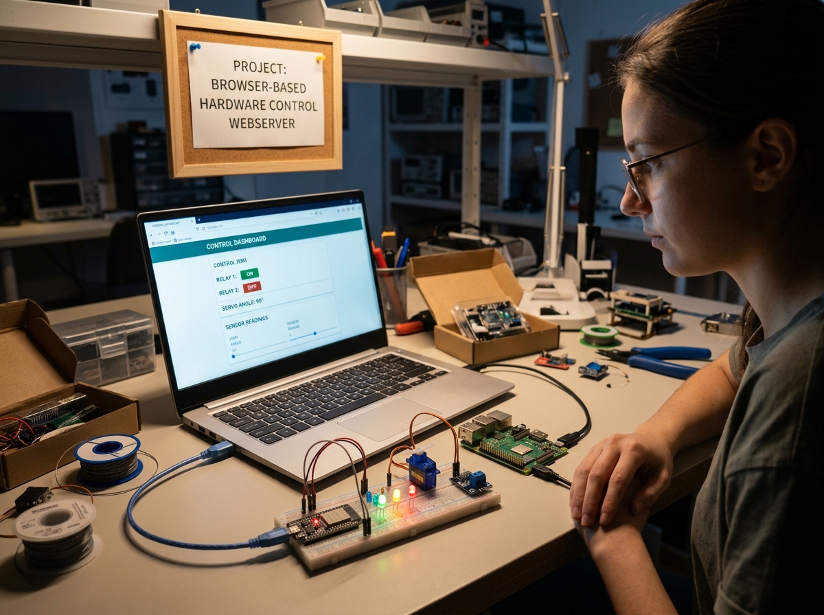 Browser-based Hardware Control Webserver