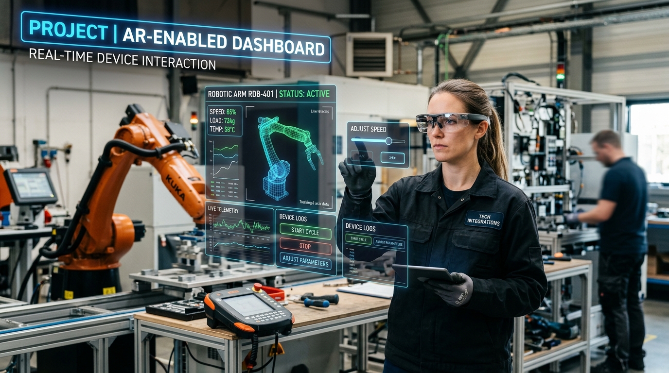 AR-Enabled Dashboard for Real-time Device Interaction