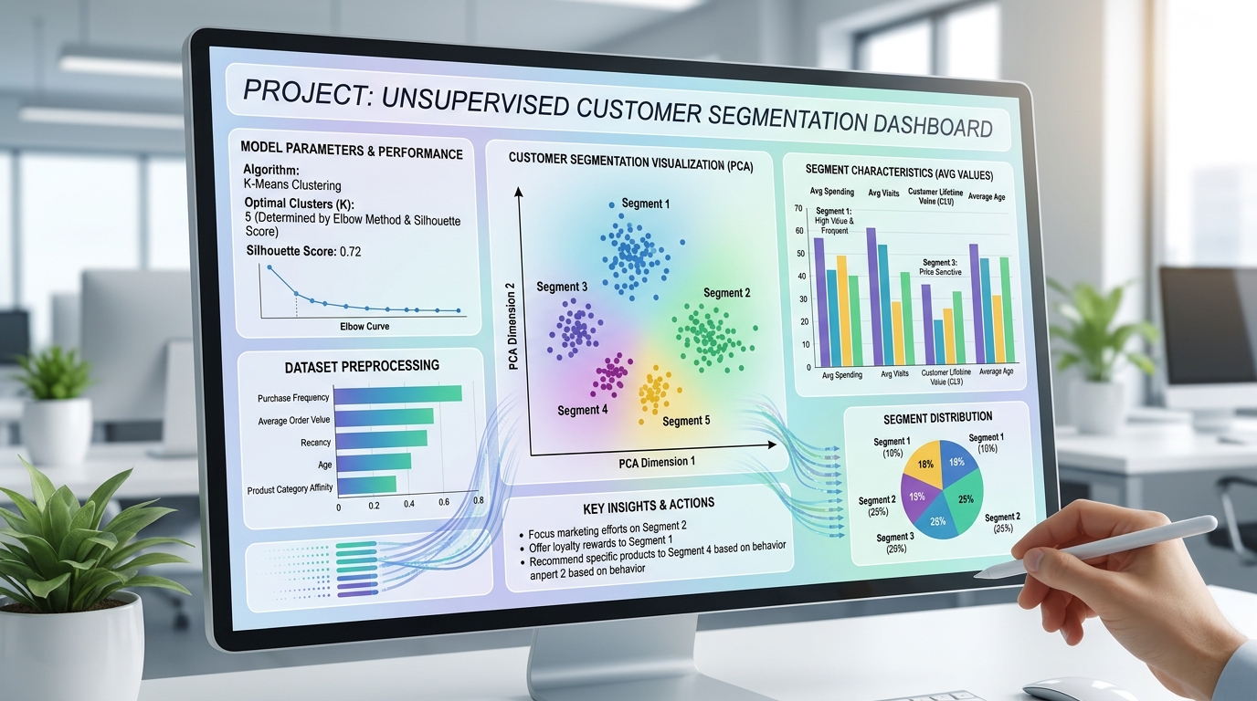 Unsupervised Customer Segmentation Dashboard
