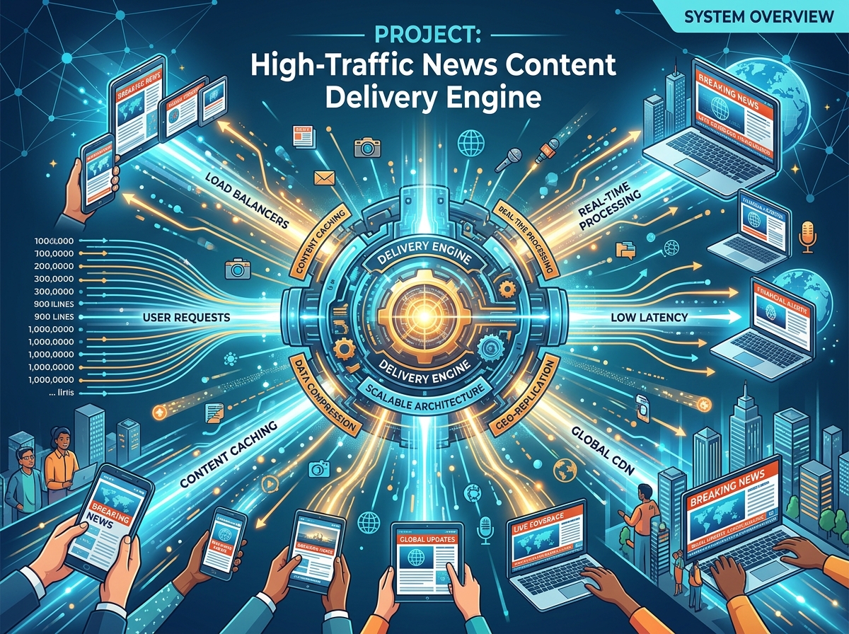 High-Traffic News Content Delivery Engine