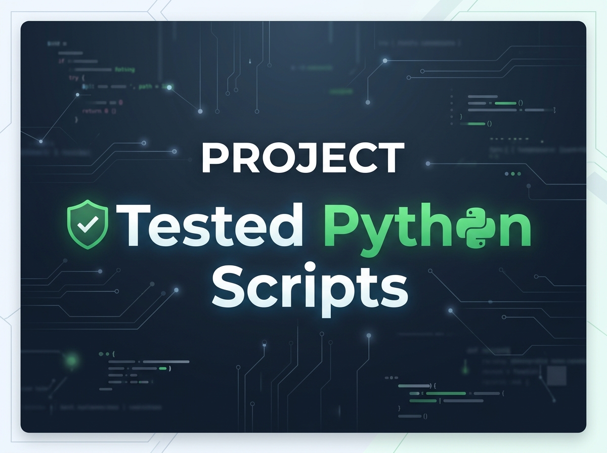 Tested Python Scripts