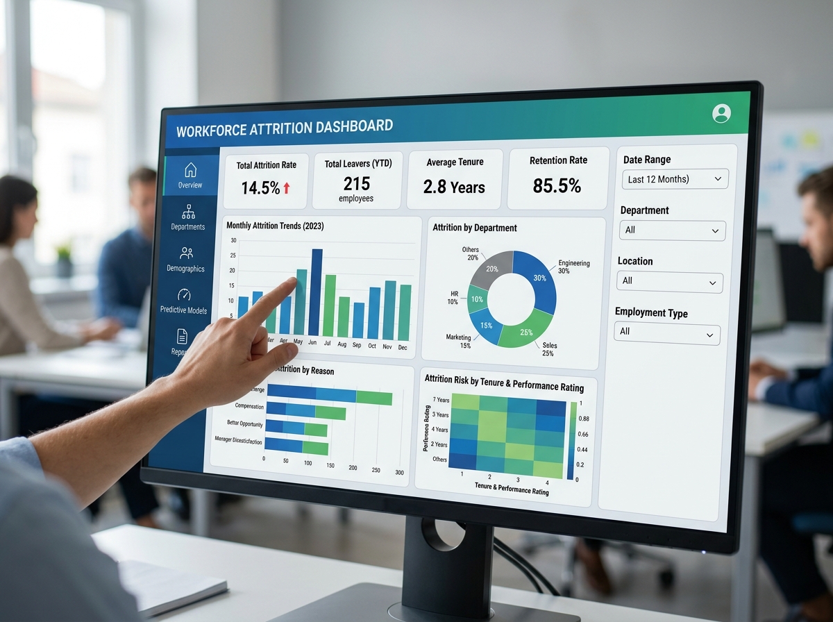 Interactive Workforce Attrition Dashboard