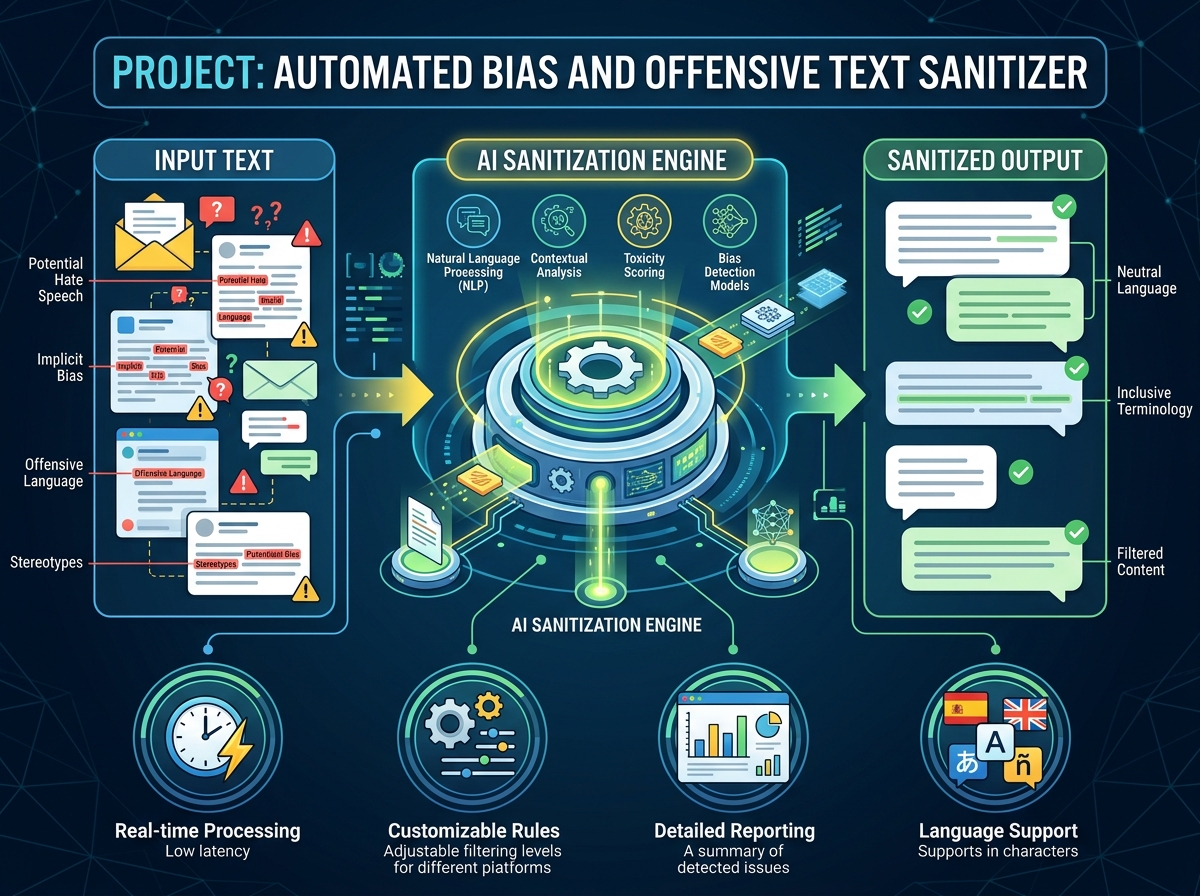 Automated Bias and Offensive Text Sanitizer
