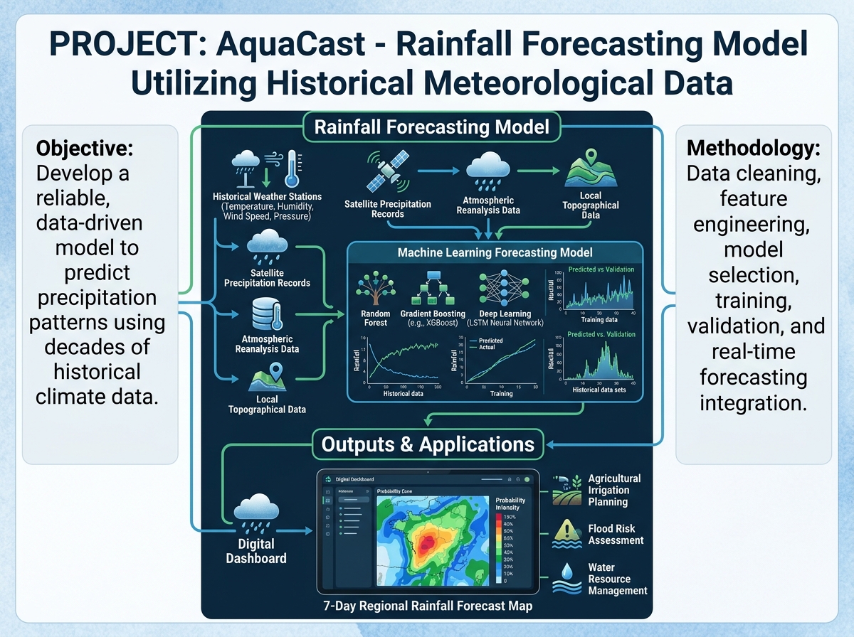 Rainfall Forecasting Model utilizing historical meteorological data.