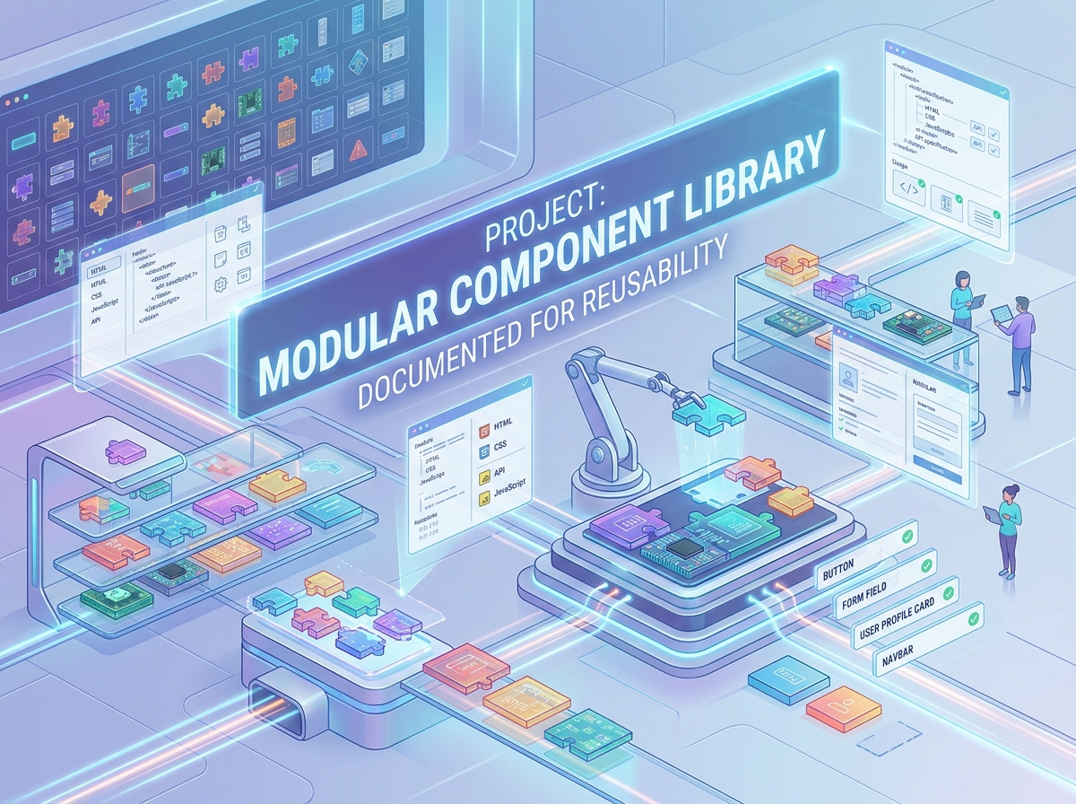 Modular Component Library documented for reusability