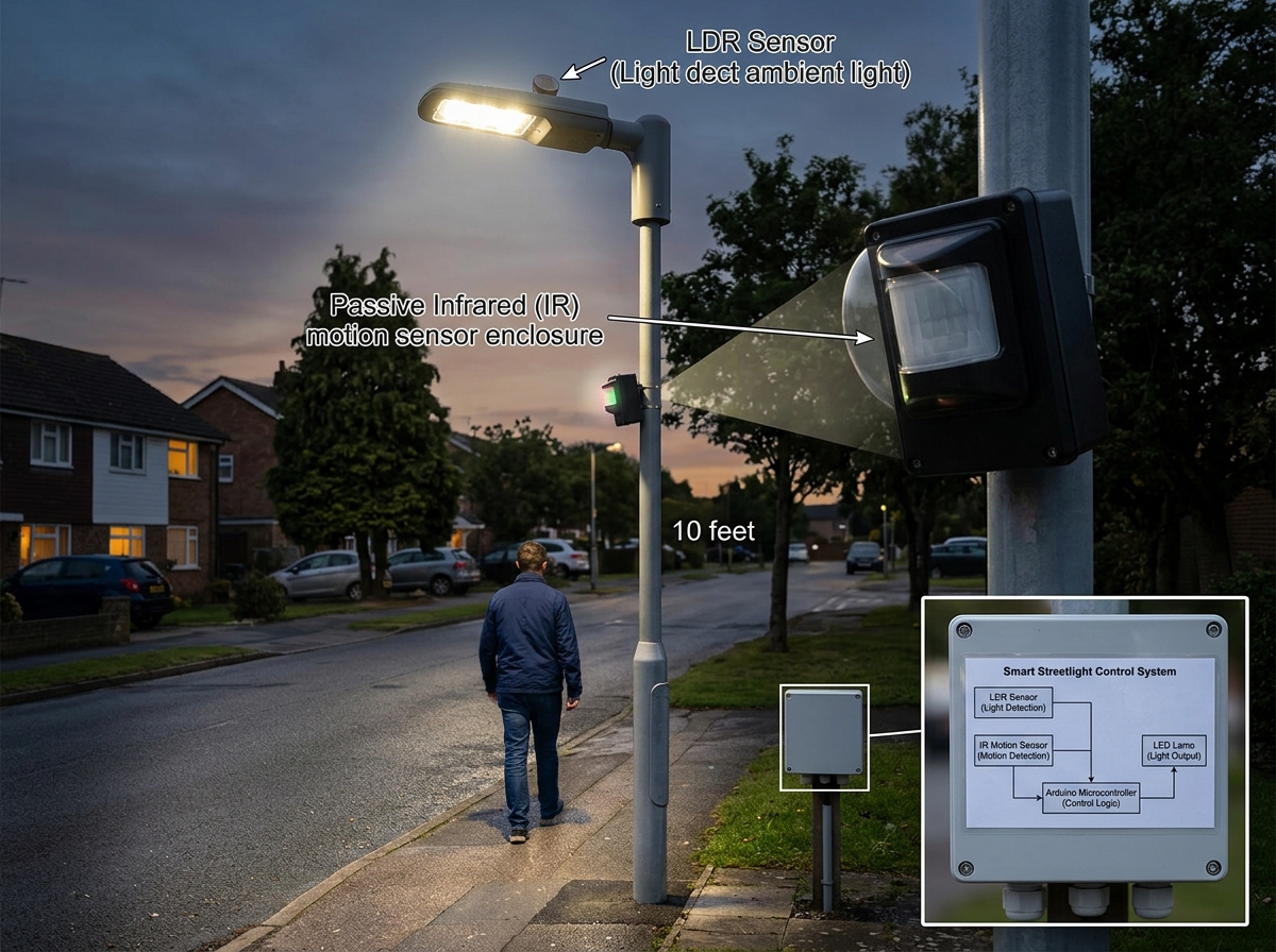 Smart Street light using LDR and IR Sensor