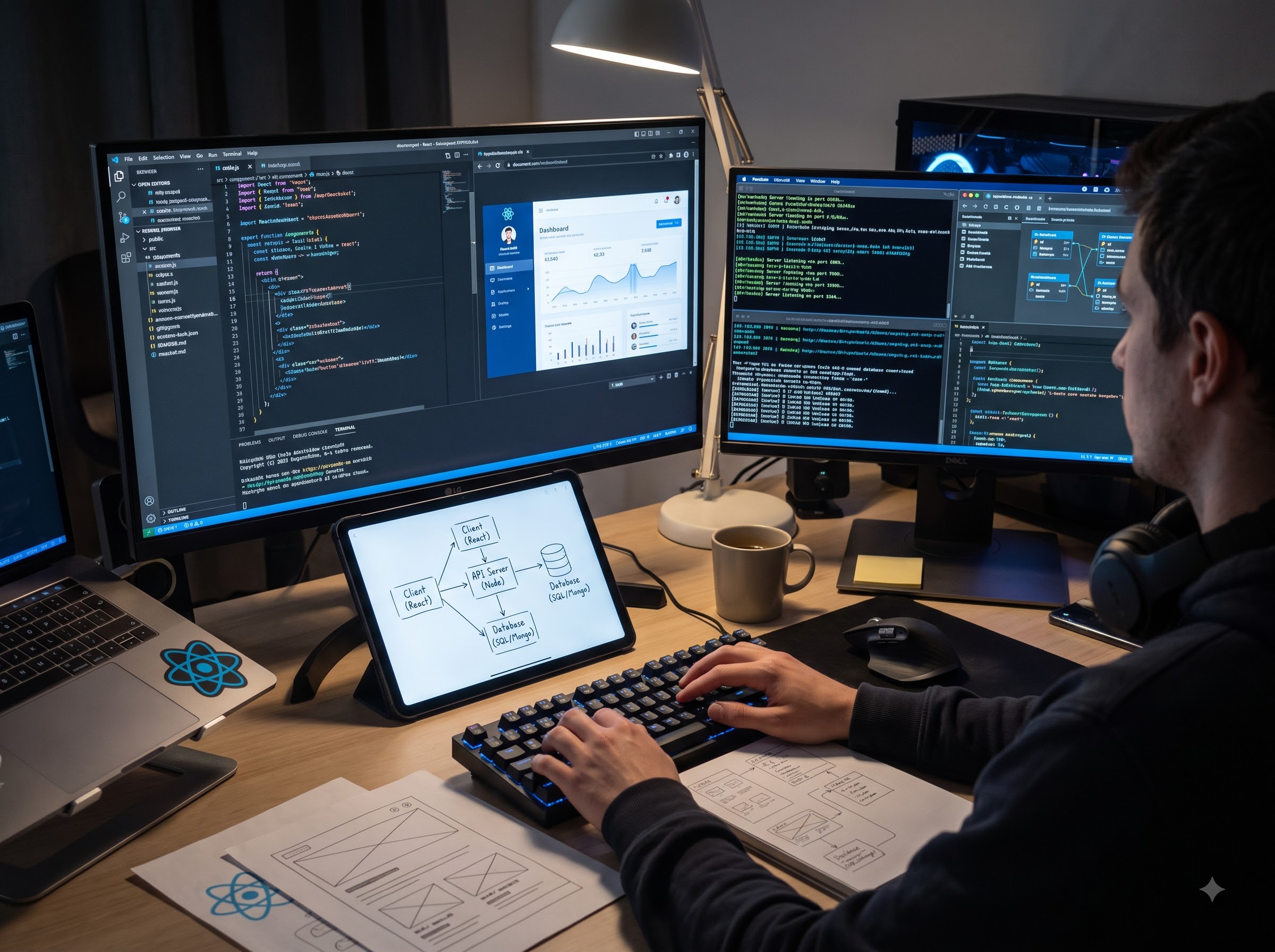 React.js Full‑Stack Development