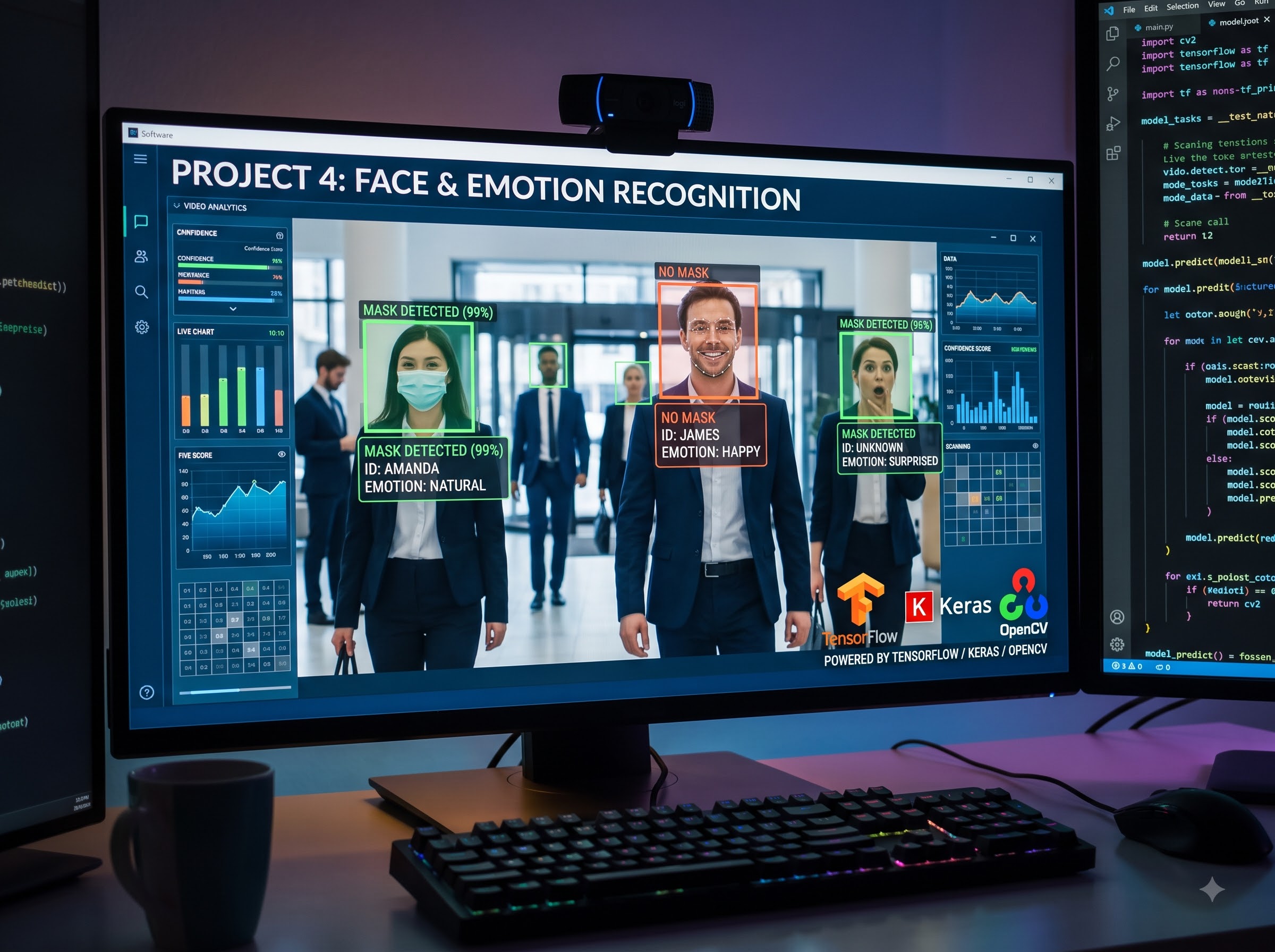 Face & Emotion Recognition Logo