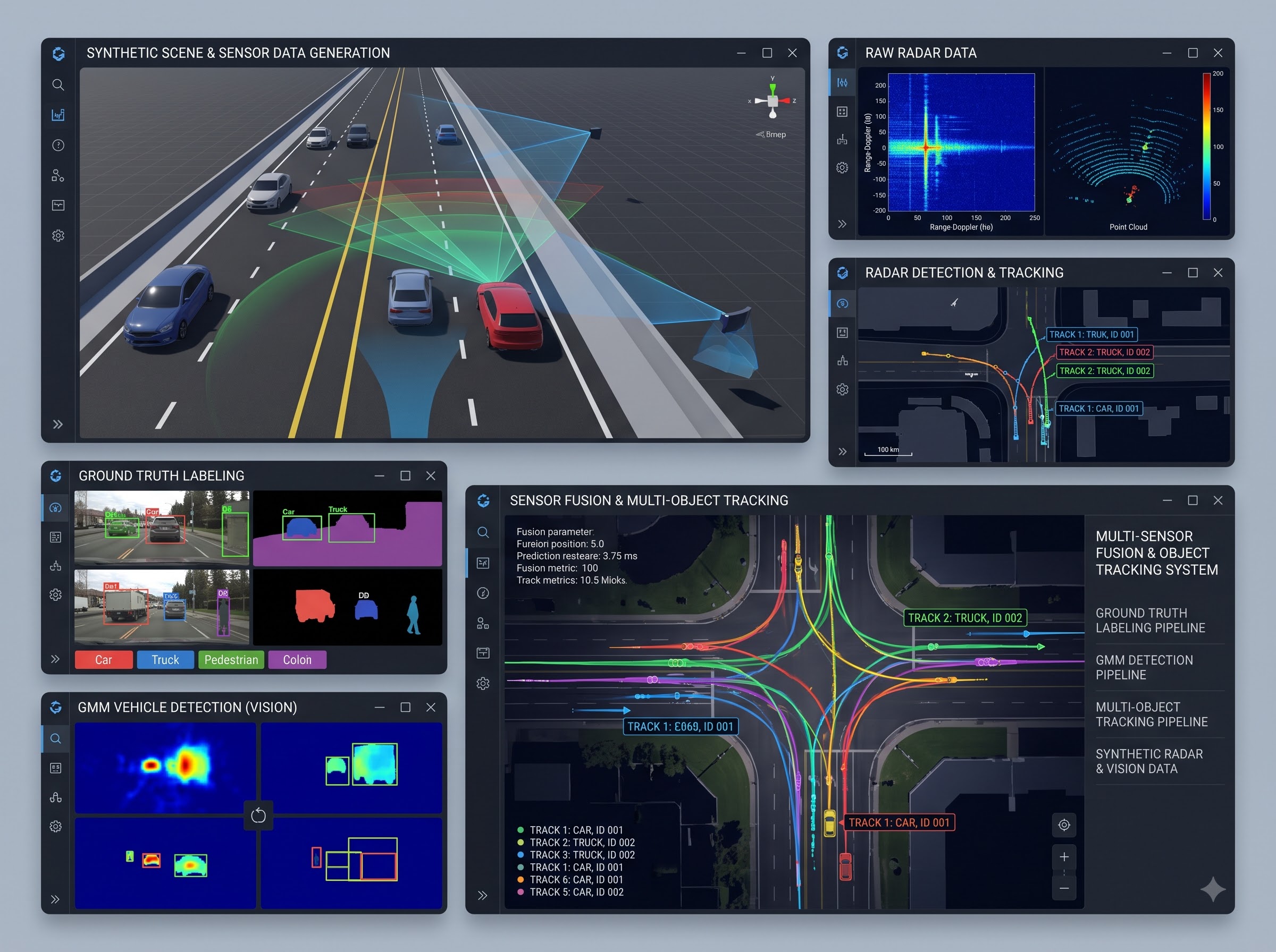 Multi-Sensor Fusion & Object Tracking System