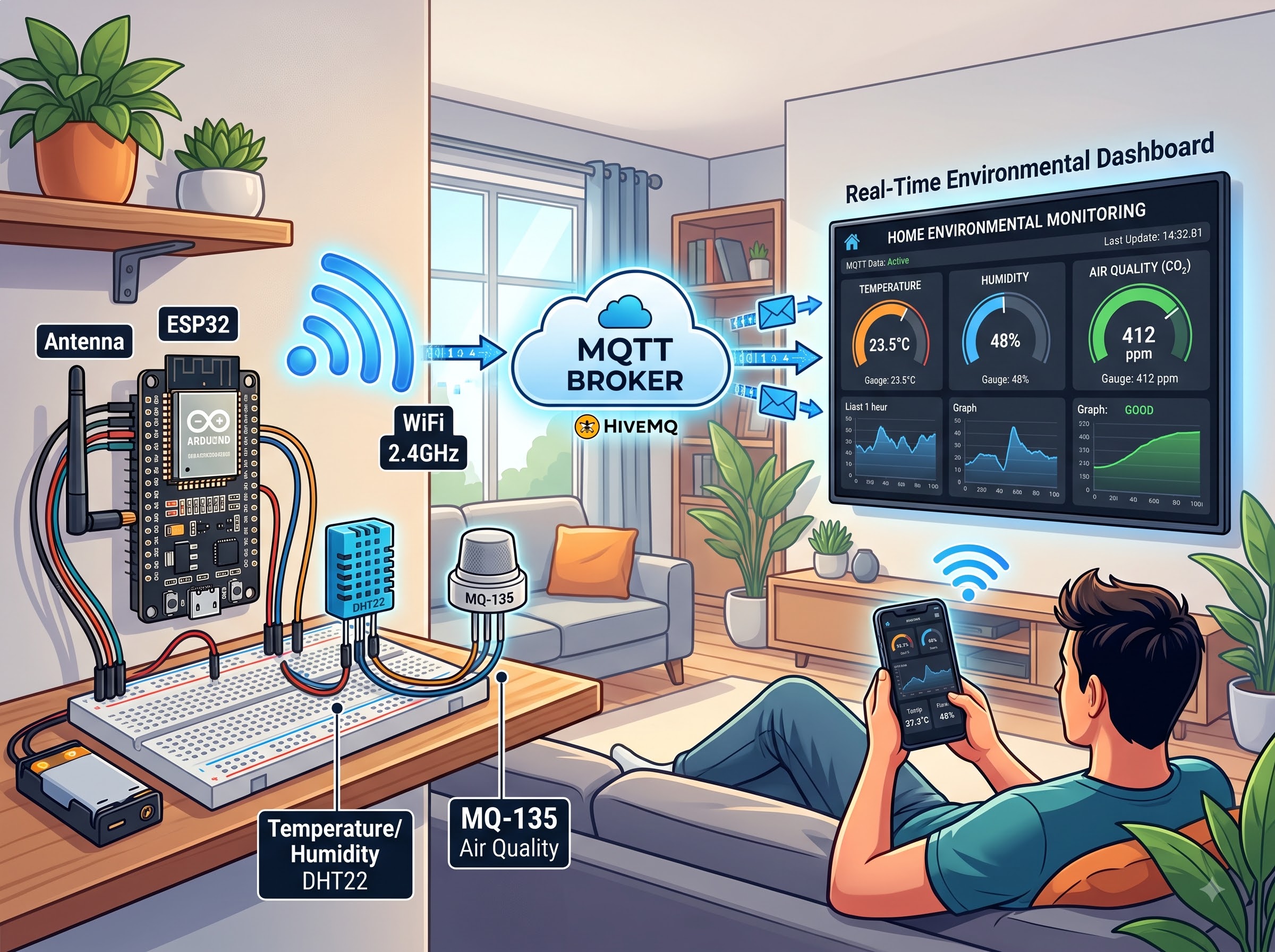 Smart Home Environmental Monitoring System