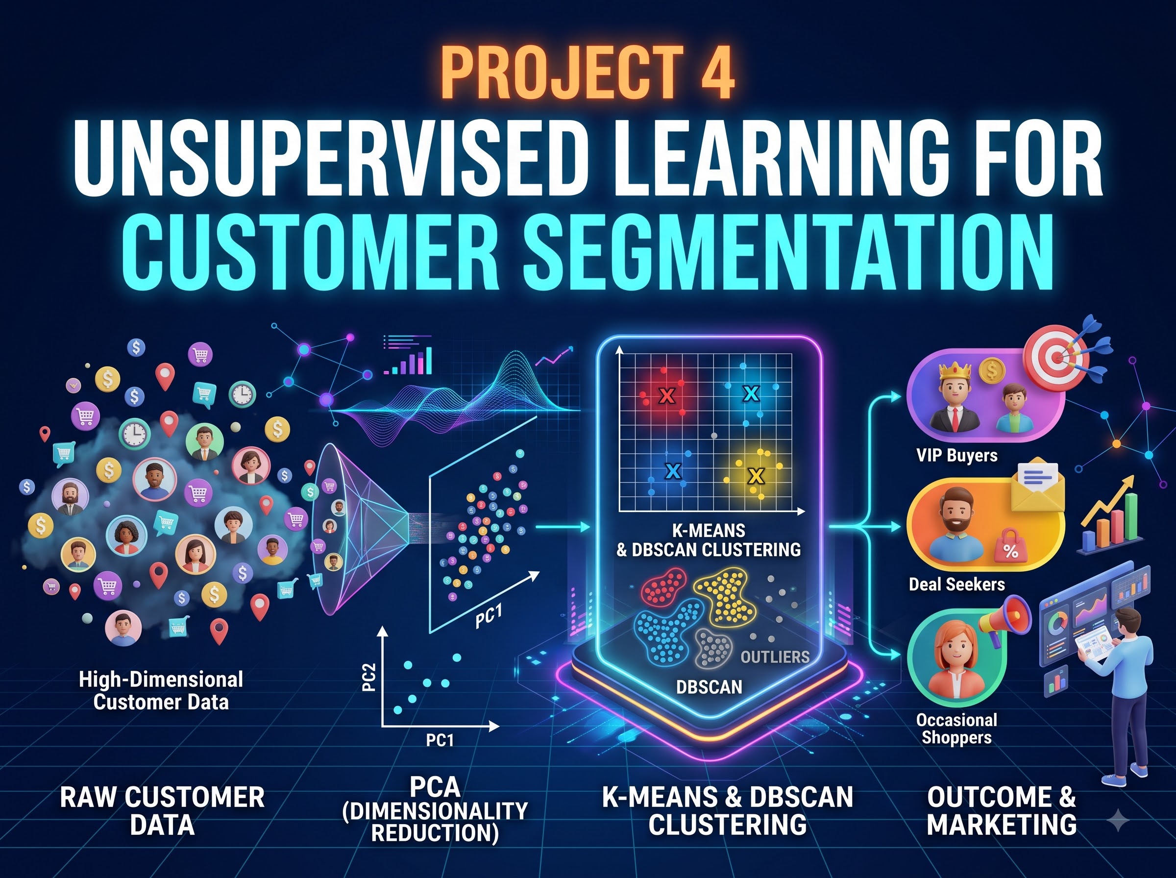Unsupervised Learning for Customer Segmentation