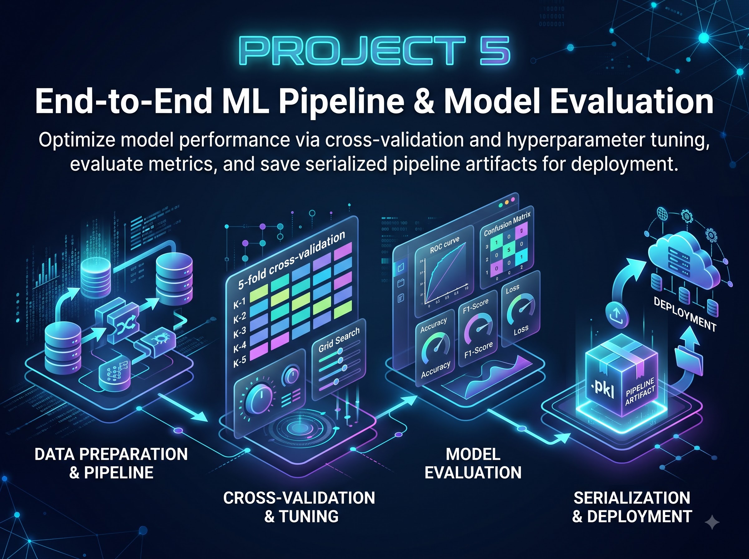 End-to-End ML Pipeline & Model Evaluation Logo
